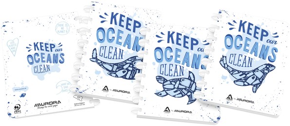 doos Matroos levend Schrift Adoc Ocean Waste Plastics A4 ruit 4x8mm 1 Stuk NicoBerkers2020