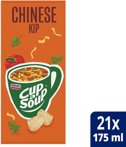 Cup-a-Soup Unox Chinese kip 175ml 21 Zak