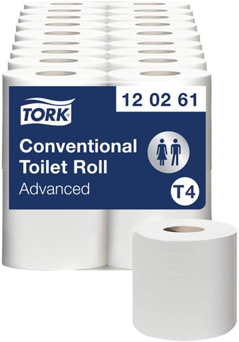Toiletpapier Tork T4 Advanced 2lgs wit 120261 4 Rol