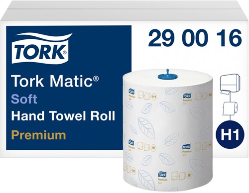 Handdoekrol Tork Matic H1 Premium 2lgs wit 290016 6 Rol