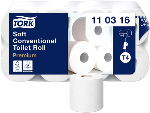 Toiletpapier Tork T4 Premium 3l wit 110316 8 Rol
