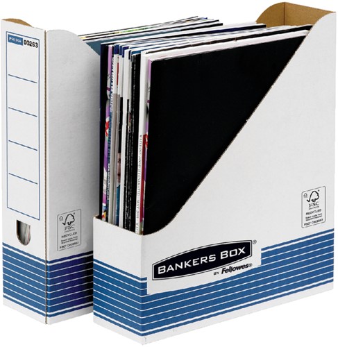 Tijdschriftcassette Bankers Box System A4  wt bl 1 Stuk